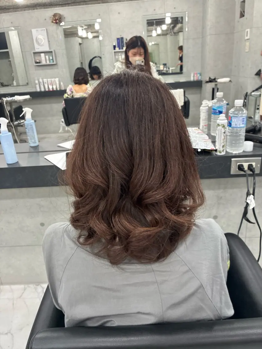 セミロング カラー カット ヘアカラー トリートメント Endearing 🌟銀座のヘアスタイル