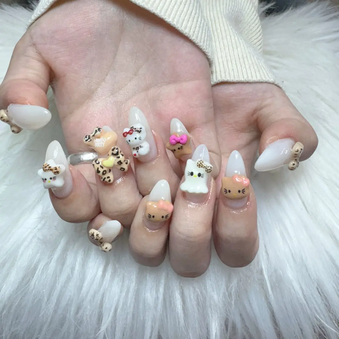 ネイル ハンドネイル 🎀nana🫧 ワンホンネイル🎀のネイルデザイン