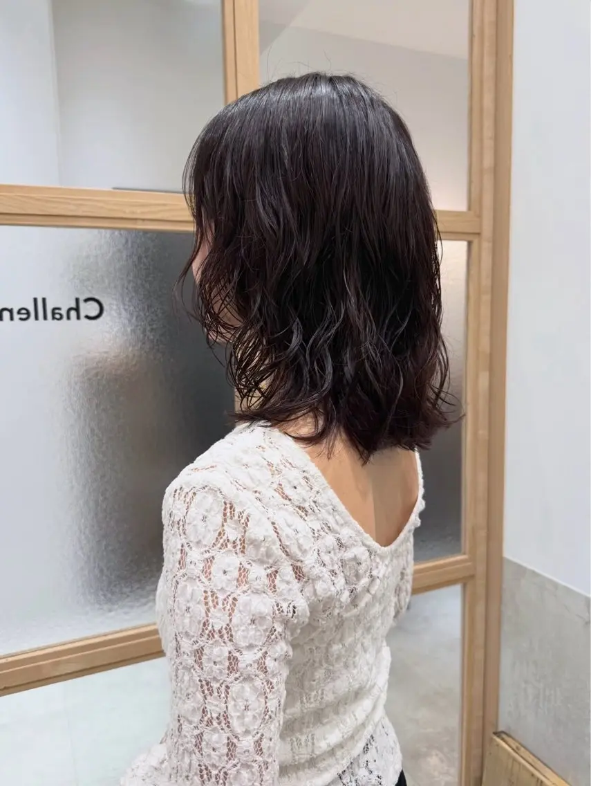 ミディアム カット ヘアカラー トリートメント 𓍯柔らかhair 𓍯 yukinoのヘアスタイル
