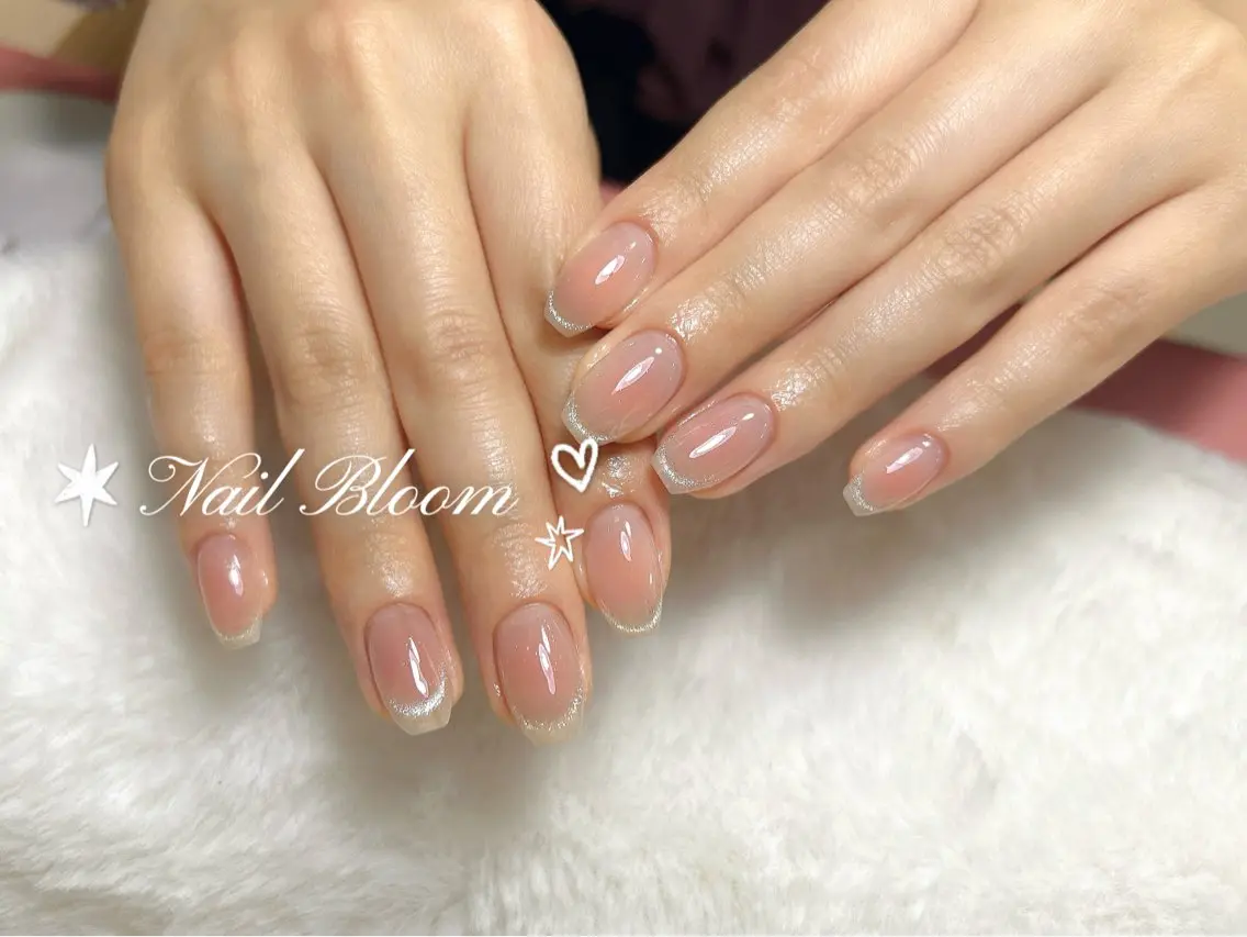 ネイル チークネイル マグネットネイル Nail Bloom&はるのネイルデザイン