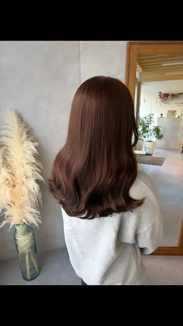 カラー ブラウンカラー ココアブラウン ami omochaのヘアスタイル