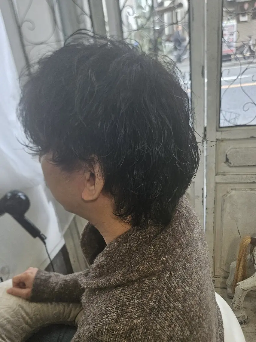メンズ パーマ メンズパーマ 波巻きパーマ パーマ  熊野 タイソンのヘアスタイル