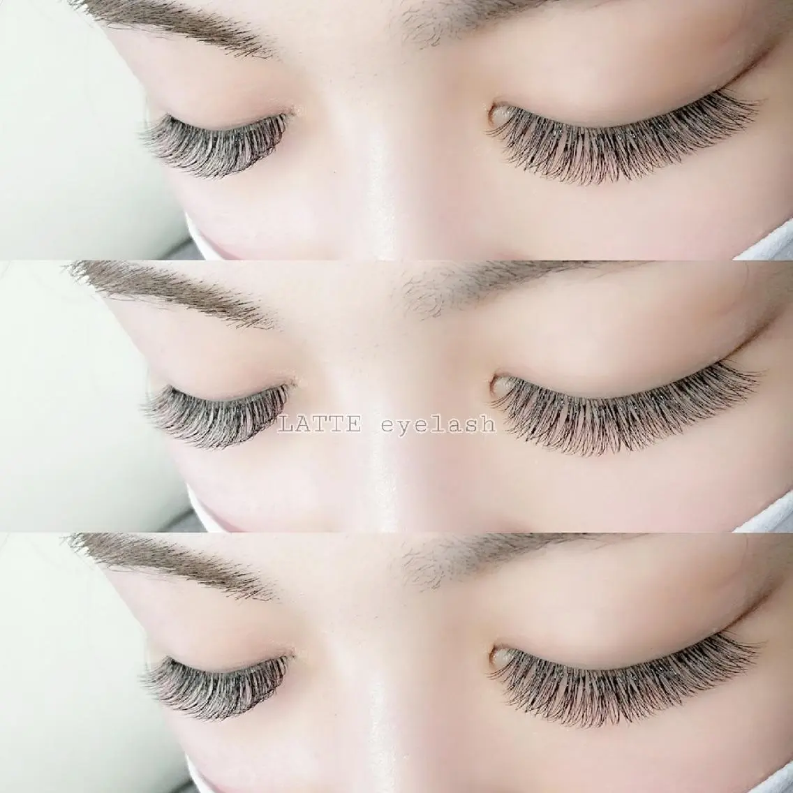 マツエク・マツパ ボリュームラッシュ LATTE eyelashのマツエク・マツパデザイン