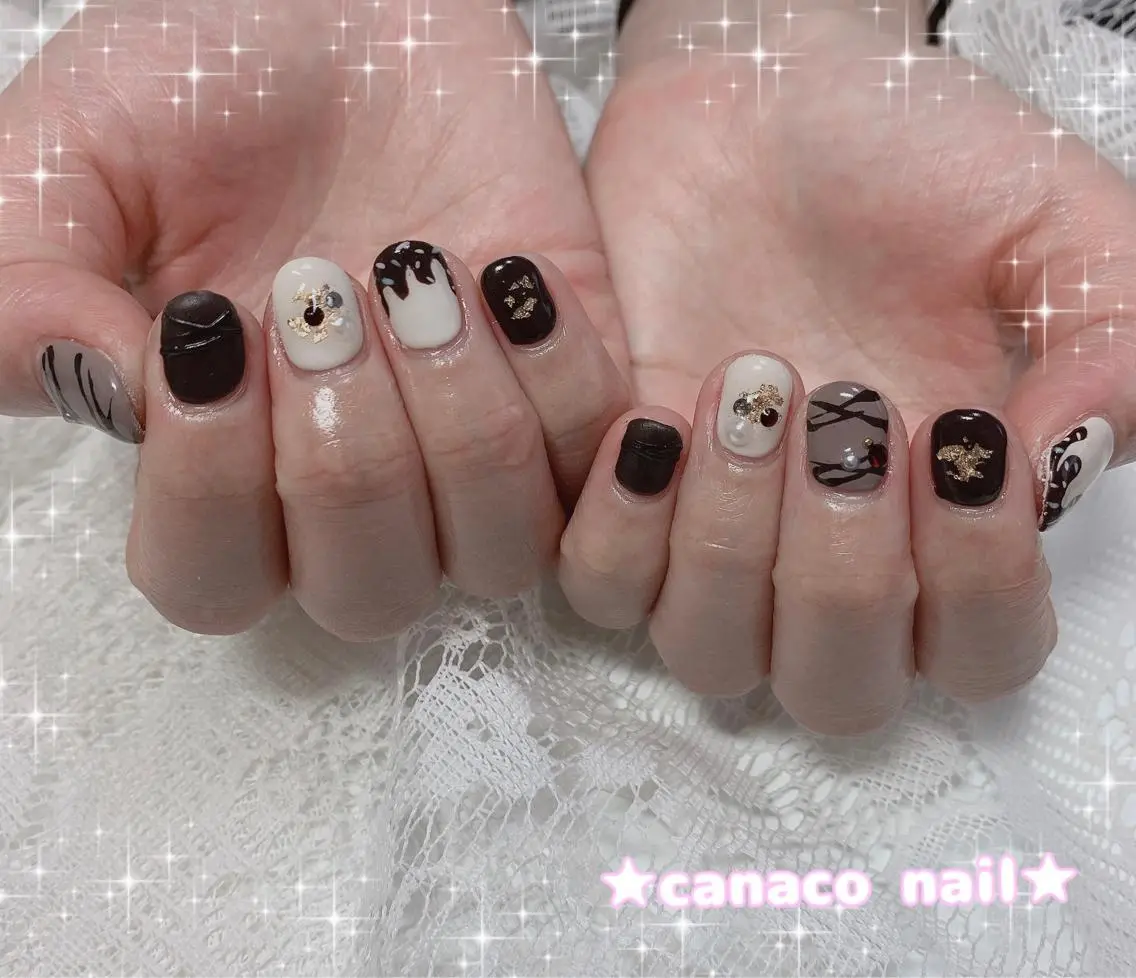ネイル ぷっくりネイル バレンタイン ハンドネイル ハンドケア ベテランネイル cnc nailのネイルデザイン
