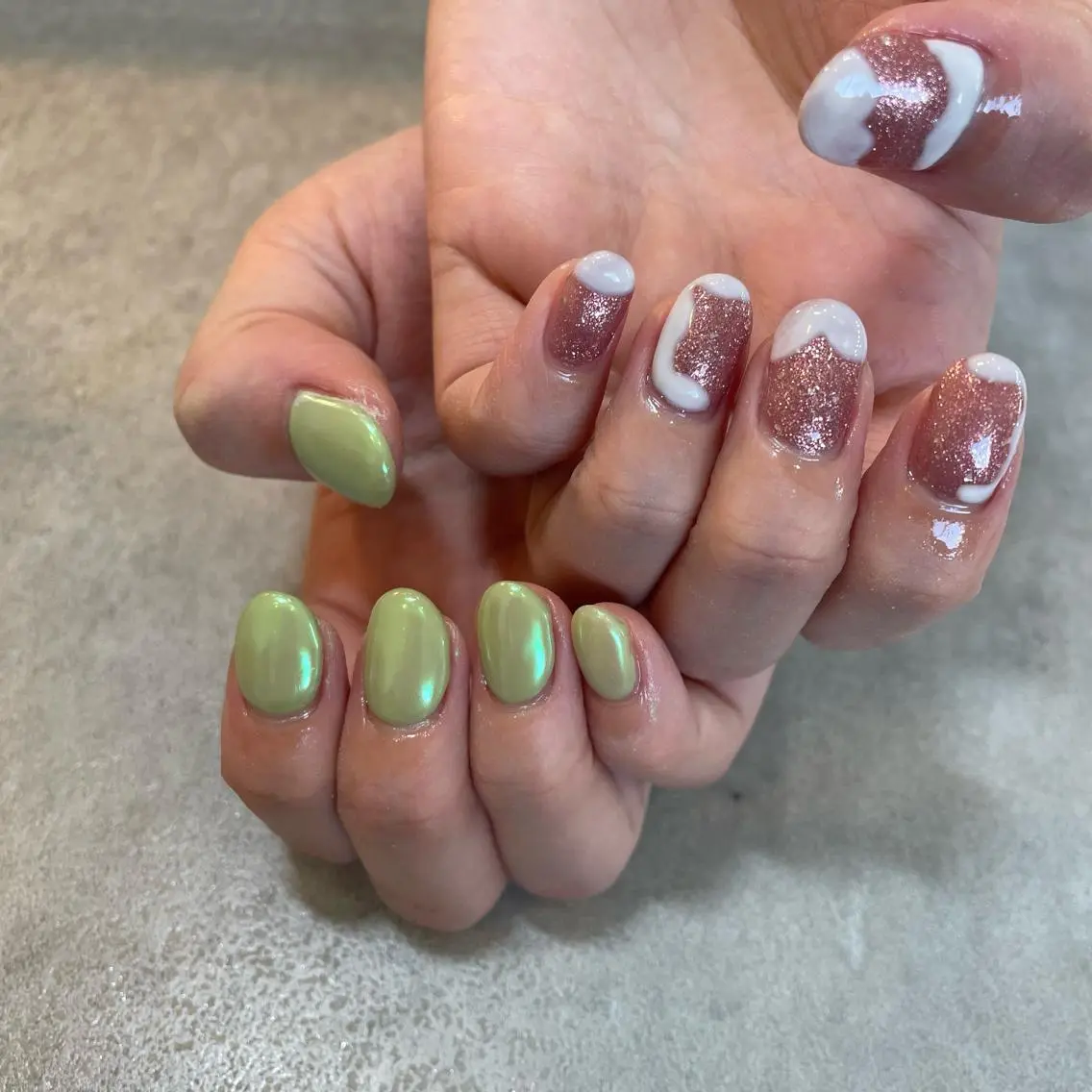ネイル ピスタチオネイル Nail Salon Gummi.のネイルデザイン