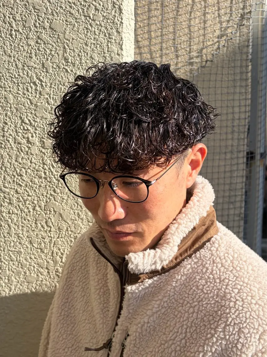 パーマ メンズ カット パーマ 柏メンズカットパーマ NO.1タイチのヘアスタイル