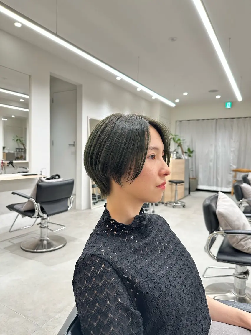 ショート ショートヘア あいこ/ハンサムショ ート無料/日本橋🌷のヘアスタイル