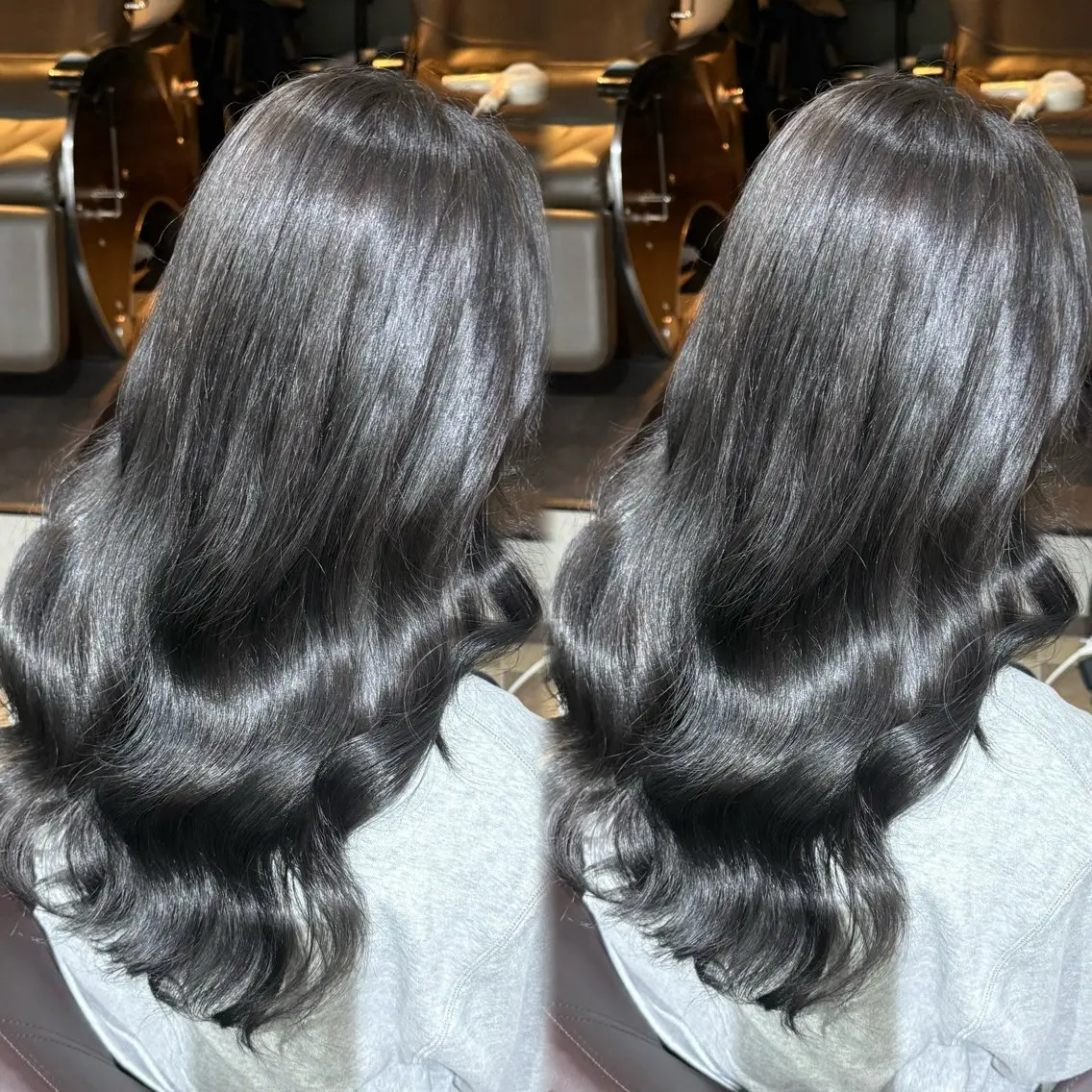 ロング カラー ヘアカラー トリートメント ⠀ 流菜のヘアスタイル