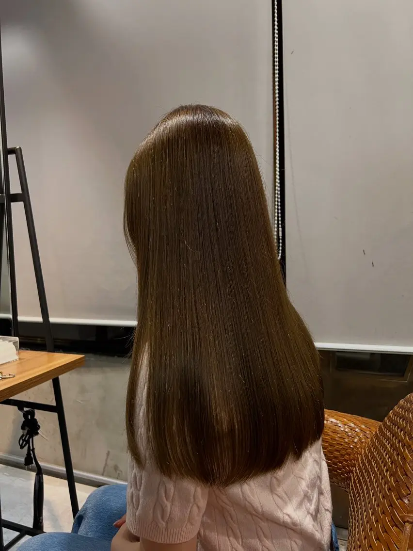 セミロング カラー ヘアアレンジ ヘアカラー トリートメント ヘアセット 美髪/透明感/レイヤ ーTATSUKI☘️のヘアスタイル