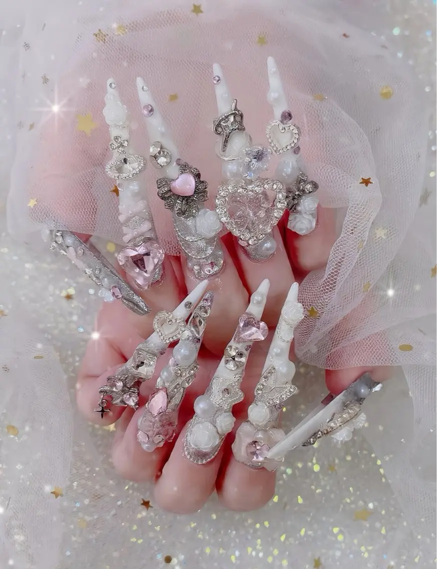 ネイル オーロラネイル ブルー フットネイル ジェルネイル 氷ネイル・うるうるネイル ハンドネイル Rin Nail 新大久保店のネイルデザイン