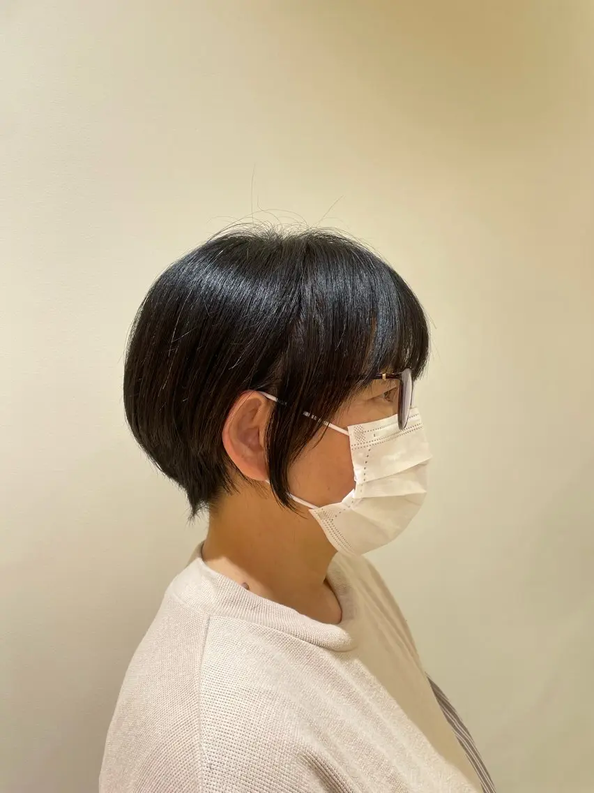 ショート 丸みショート 似合わせカット ショートヘア 小顔カット 丸山 愛唯のヘアスタイル