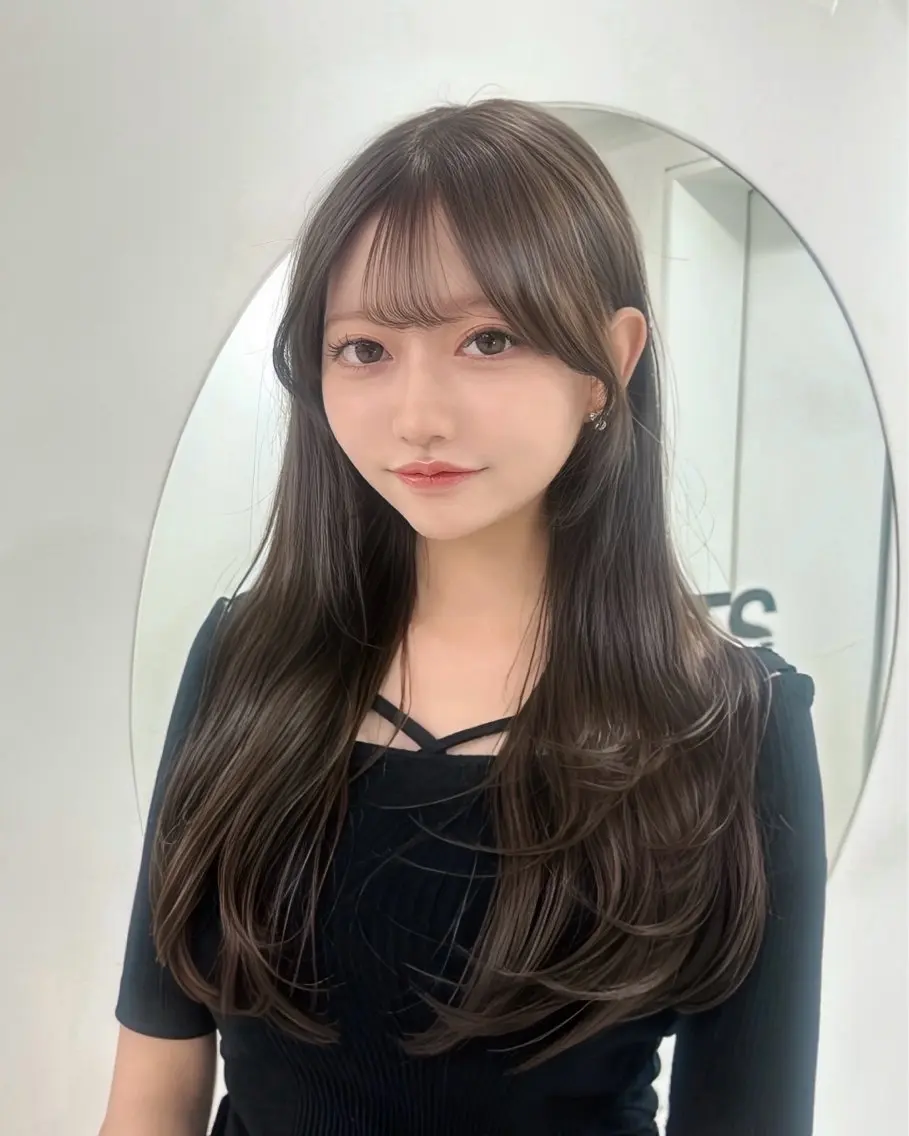 ロング カラー ヘアカラー トリートメント 表参道指名1位💖 艶カラーの達人💗のヘアスタイル