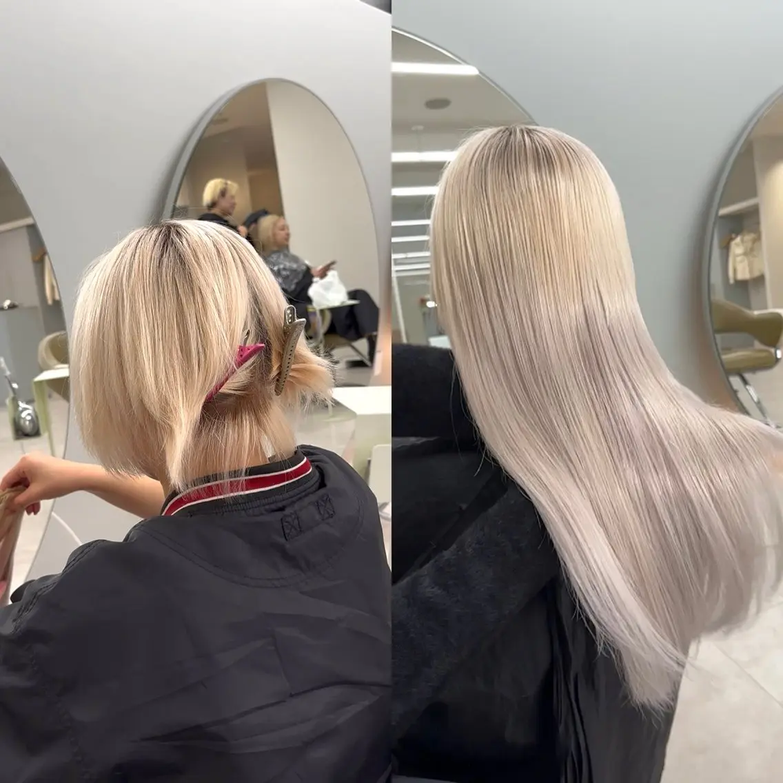 ロング シールエクステ エクステ ロング 🫧ペール系カラー /デザイン秀喜🫧のヘアスタイル