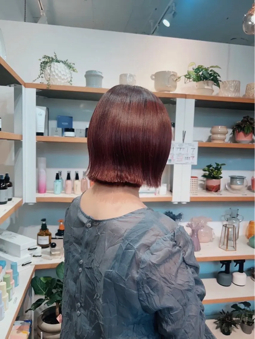 【髪質改善】カット＋さらつやボリュームダウンストレート🌿の写真