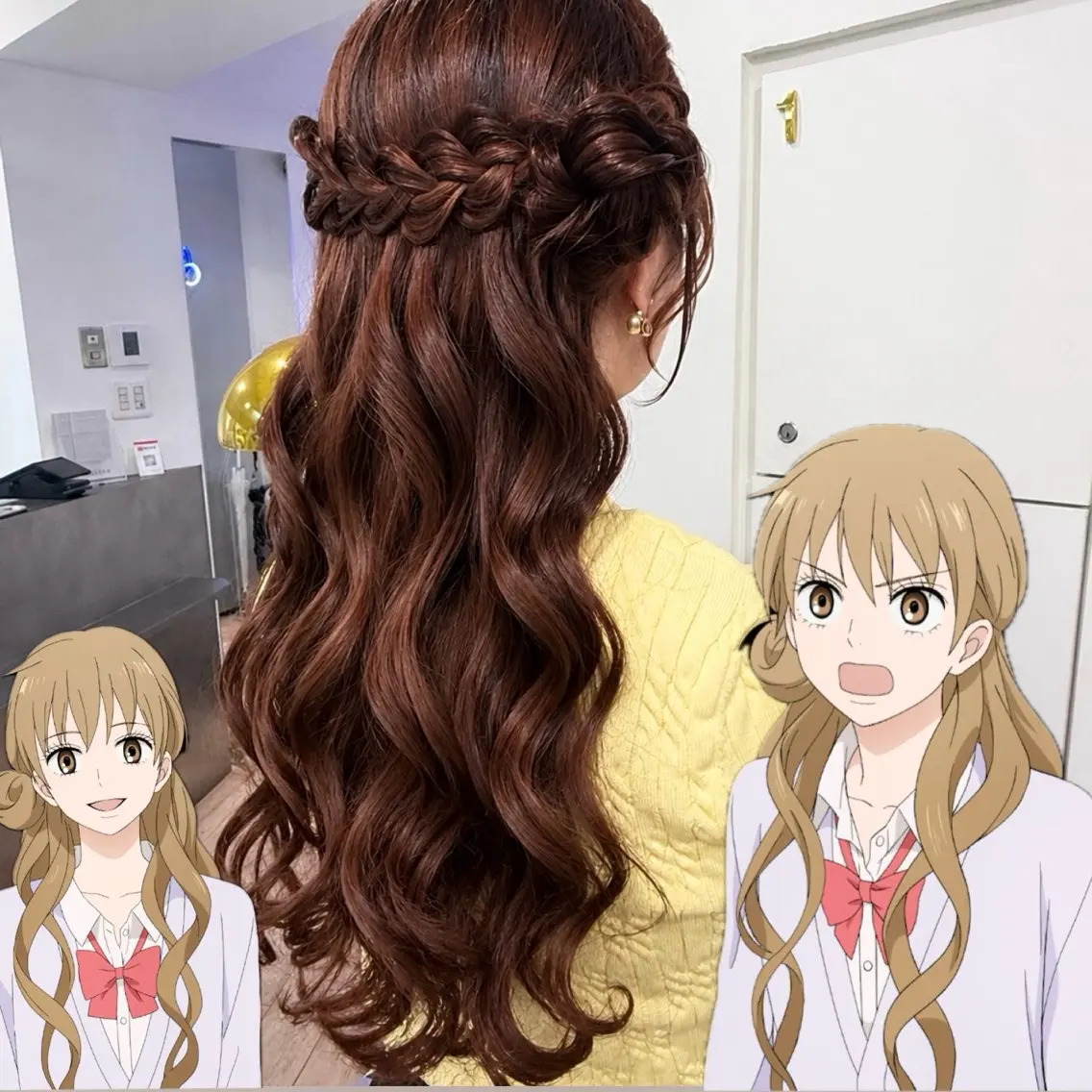 ロング ヘアアレンジ ヘアセット ヒマリ. 透明感/オリーブのヘアスタイル