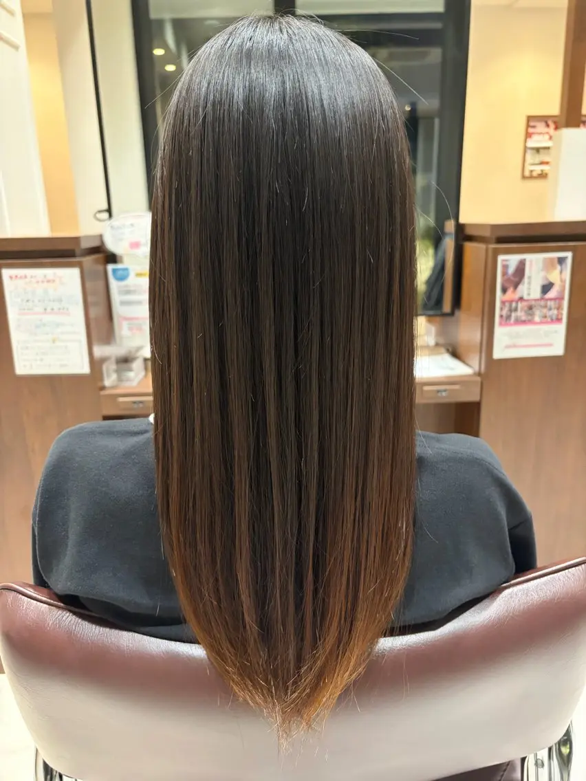 ロング 縮毛矯正 🫧ナチュラル矯正 /カラー🫧あやりのヘアスタイル