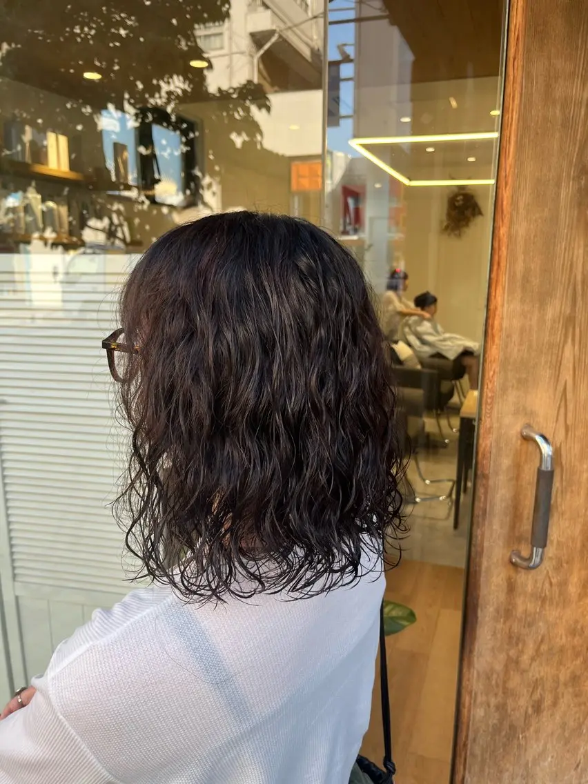 レディースパーマ+カット【コテ風】【外国人風】パーマの写真