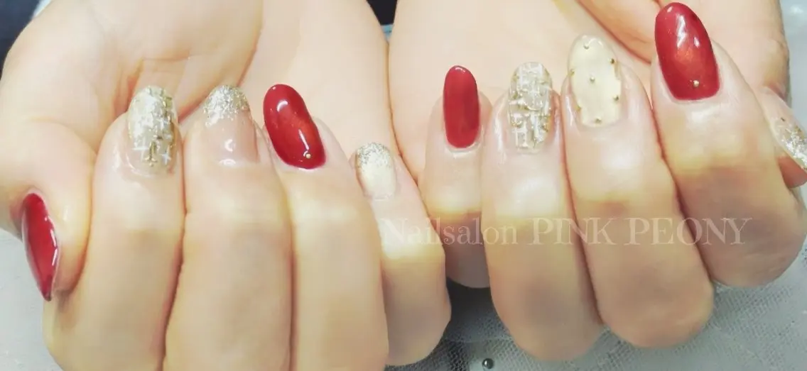 ネイル PINK PEONY    AMIのネイルデザイン