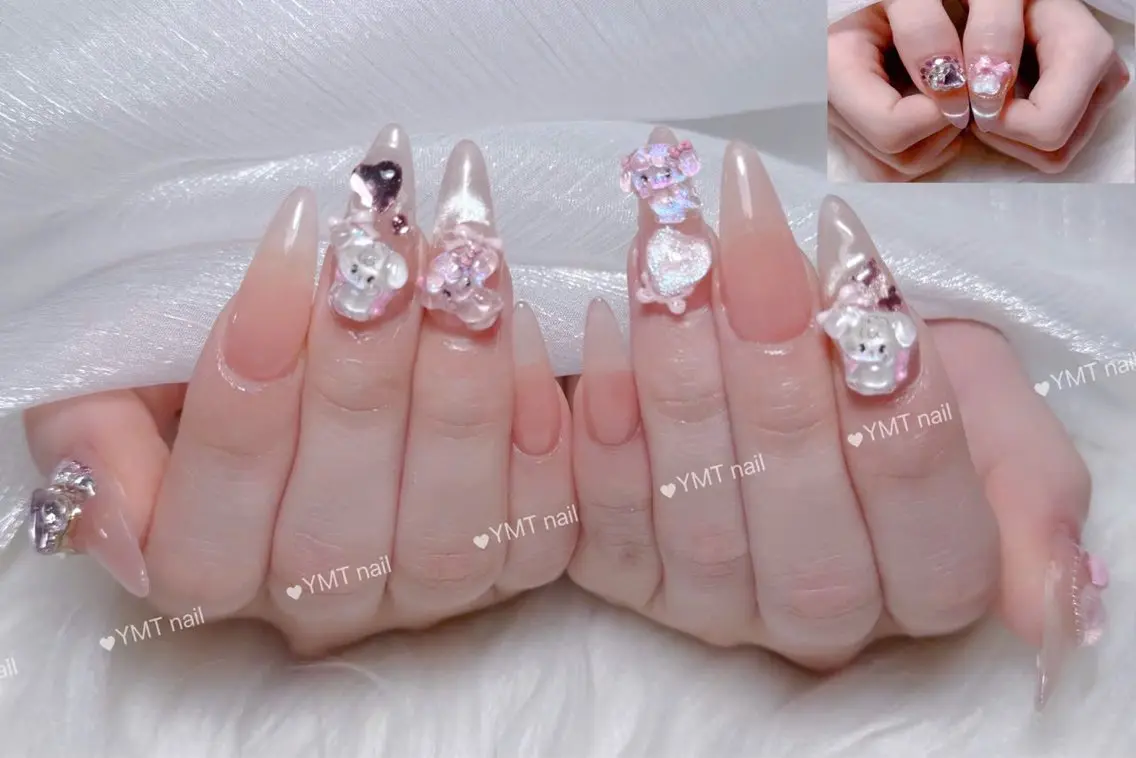 ネイル 長さ出し フットネイル ジェルネイル 韓国ネイル マグネットネイル ハンドネイル YMT. NailStudioのネイルデザイン