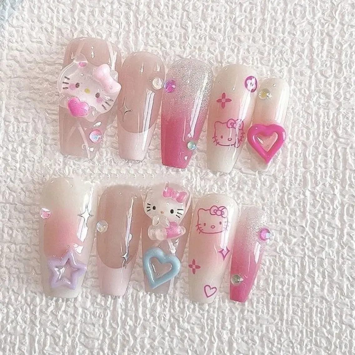 ネイル 長さ出し フレンチネイル グラデーション 卒業式 マグネットネイル Sora nail 長さ出し専門店のネイルデザイン