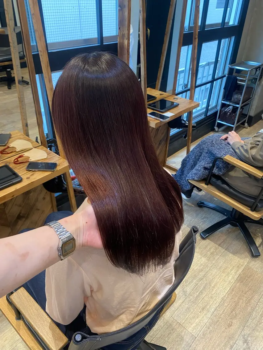 セミロング カット ヘアカラー トリートメント 新宿/顔周りカット +レイヤー=しずく♩のヘアスタイル