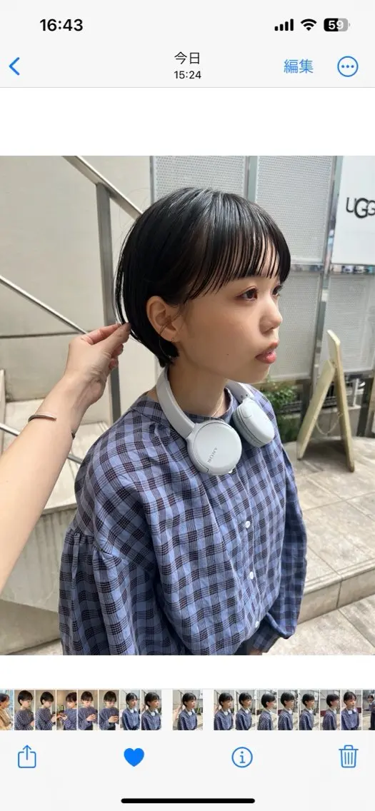 ショート 三浦 れいやのヘアスタイル
