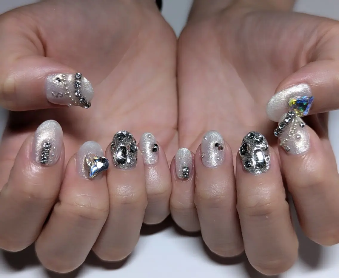 ネイル 長さ出し ハンドネイル ☆ KANON☆のネイルデザイン
