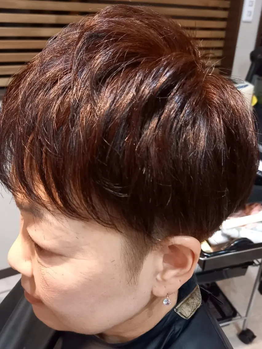 ショート ショートヘア カット 上原 嘉代子のヘアスタイル
