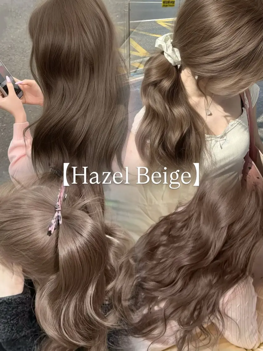 カラー ヘアカラー 🌙ヘーゼルベージュ レイヤーカット🌙のヘアスタイル