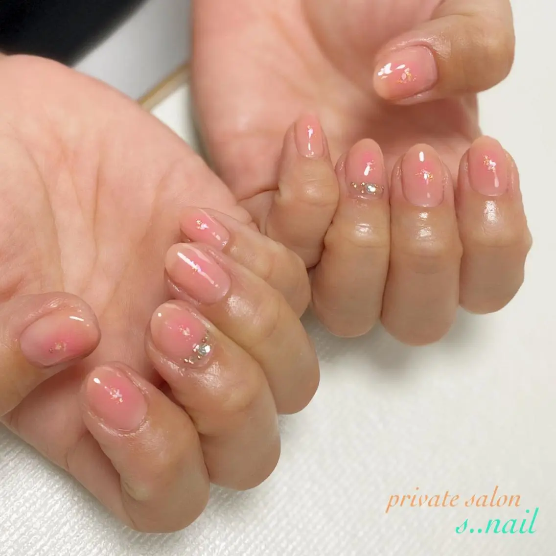 ネイル ブルー チークネイル ハンドネイル フットネイル s..nail / MORITAのネイルデザイン