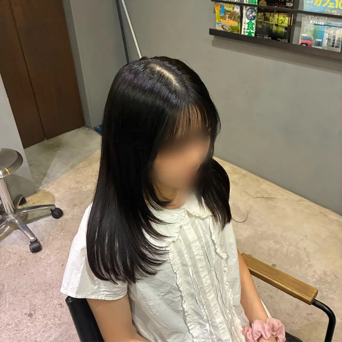 カット💇🏻‍♀️〈長さ指定ミディアム・ロング✨中高生の方限定〉の写真