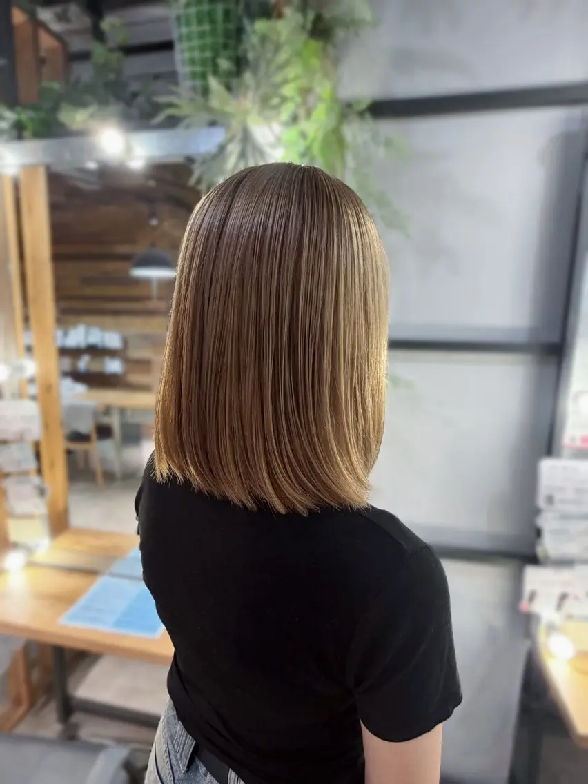 ミディアム ヘアカラー トリートメント 北村 未来のヘアスタイル