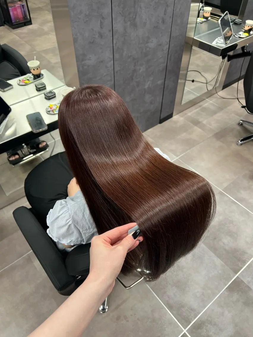 ロング カット ヘアカラー トリートメント 🩶髪質改善/新宿 /saaya🩶のヘアスタイル