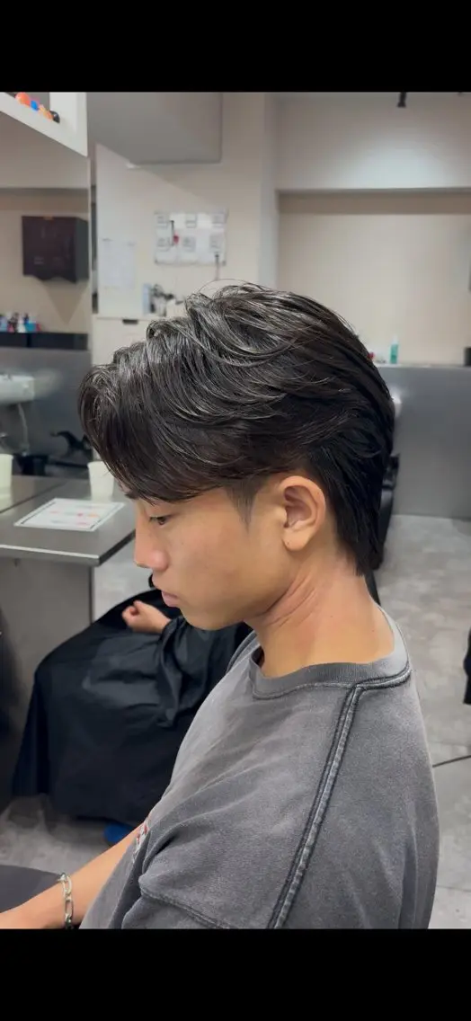 ミディアム カラー パーマ メンズ カット パーマ トリートメント ヘアセット 🔥最強メンズ特化/ パーマの達人🔥風見のヘアスタイル