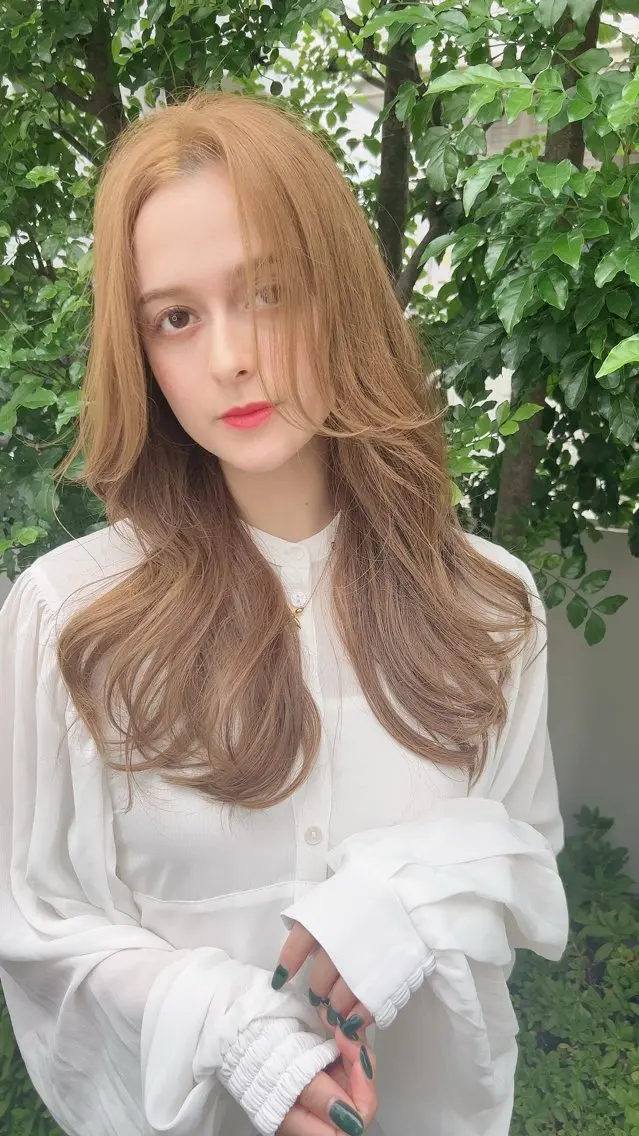 カラー ブリーチ ハイトーンカラー ブリーチなしカラー パーソナルカラー診断 できます 木曽 主博のヘアスタイル