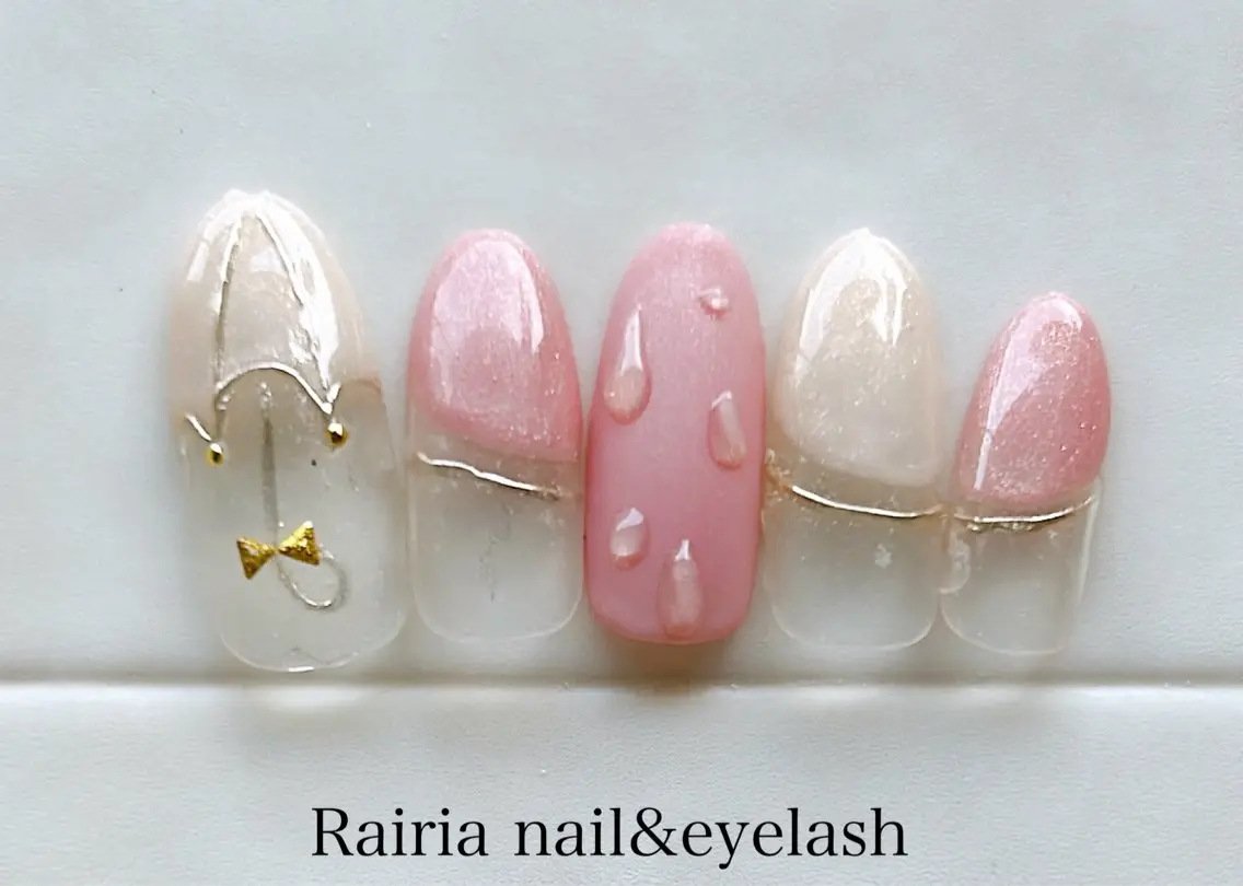 ネイル アートネイル ジェルネイル 持ち込み ニュアンスネイル パラジェル Rairia nail本八幡店のネイルデザイン