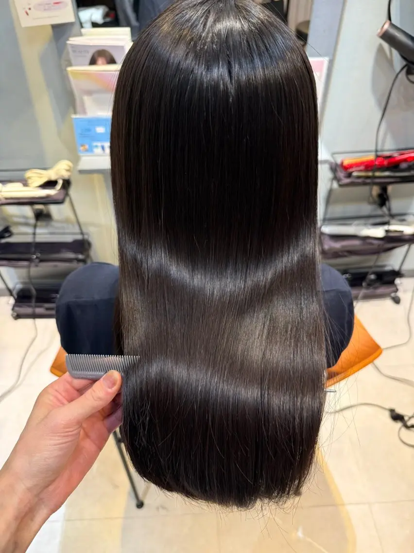 ロング カラー カット ヘアカラー 縮毛矯正 トリートメント 銀座・有楽町 かけるのヘアスタイル