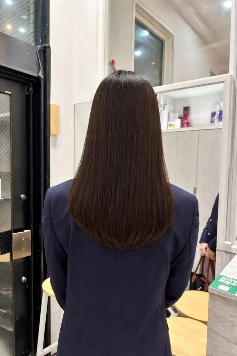 セミロング カラー ブラウンカラー ナチュラルブラウン トリートメント 🎀透明感カラー🎀 Kurumiのヘアスタイル