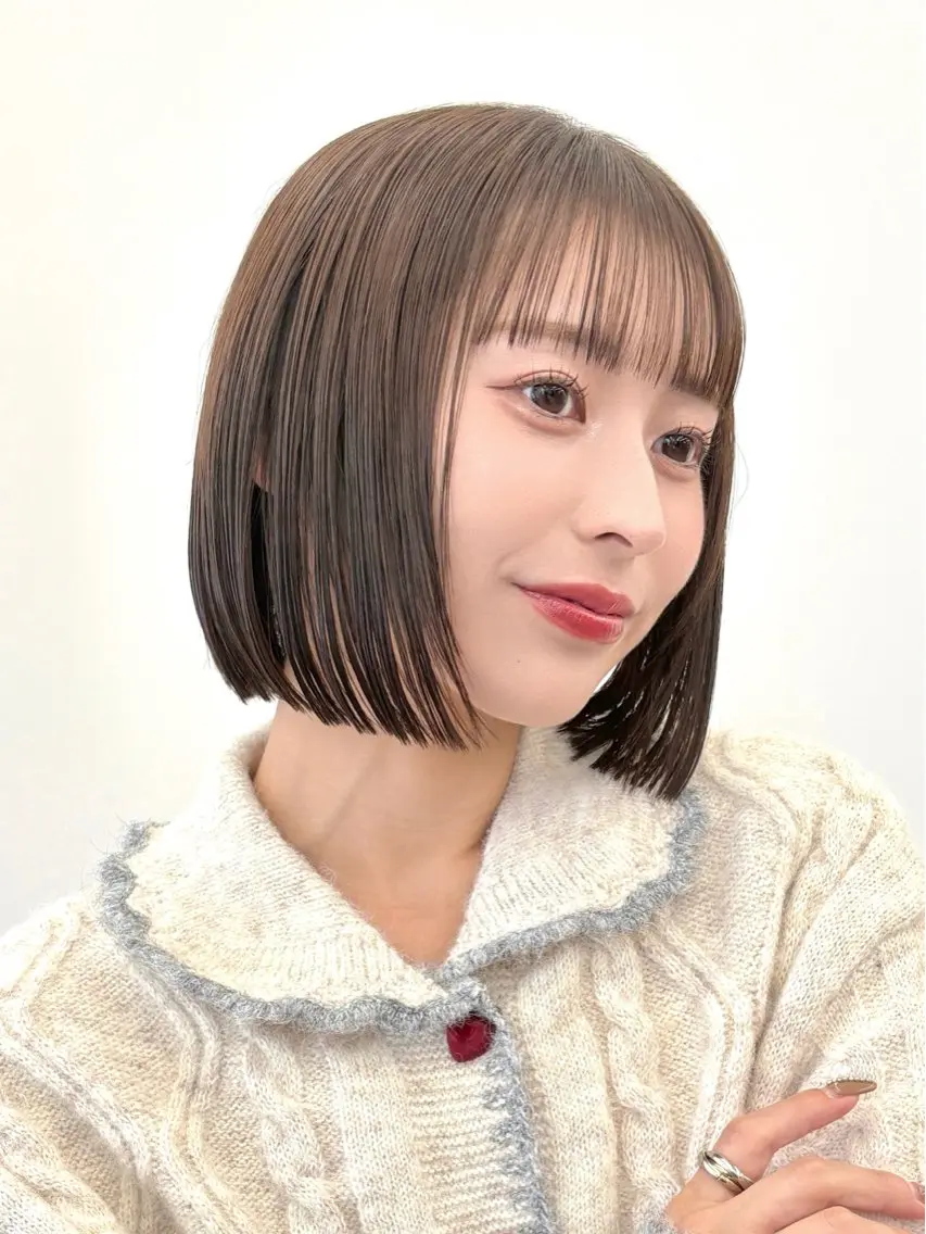 【人気No.1🎀✨️】カット+カラー+Aujua内部補修トリートメント🪄の写真