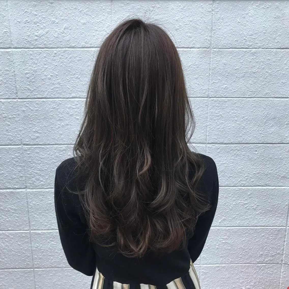 ロング カラー パーマ ニュアンスパーマ/ レイヤー/茶屋町のヘアスタイル