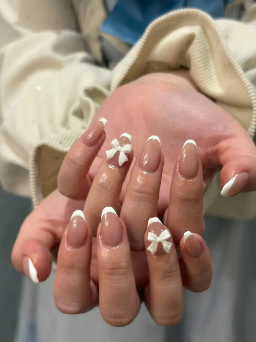 ネイル リボン filonnail rikakoのネイルデザイン