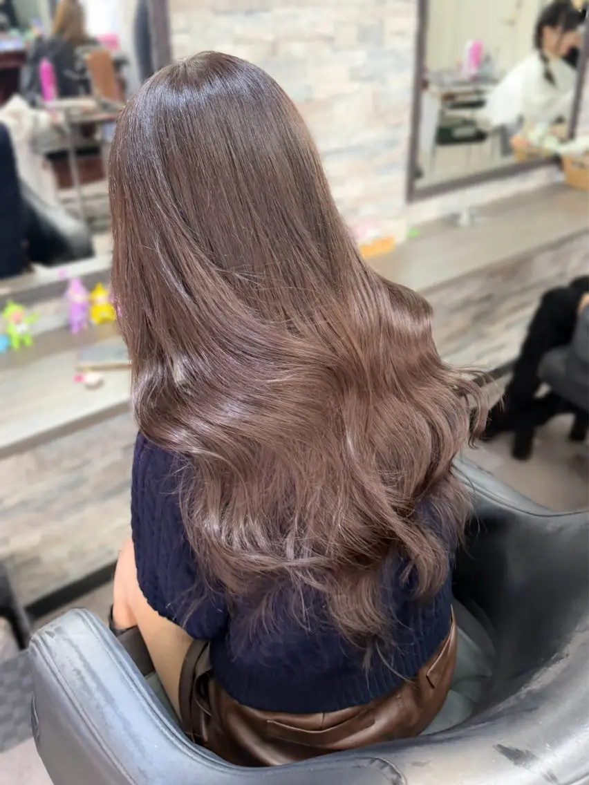 ロング カラー カット ヘアカラー トリートメント エクステ ハイトーンエクステ 🎩カズキ🎩のヘアスタイル