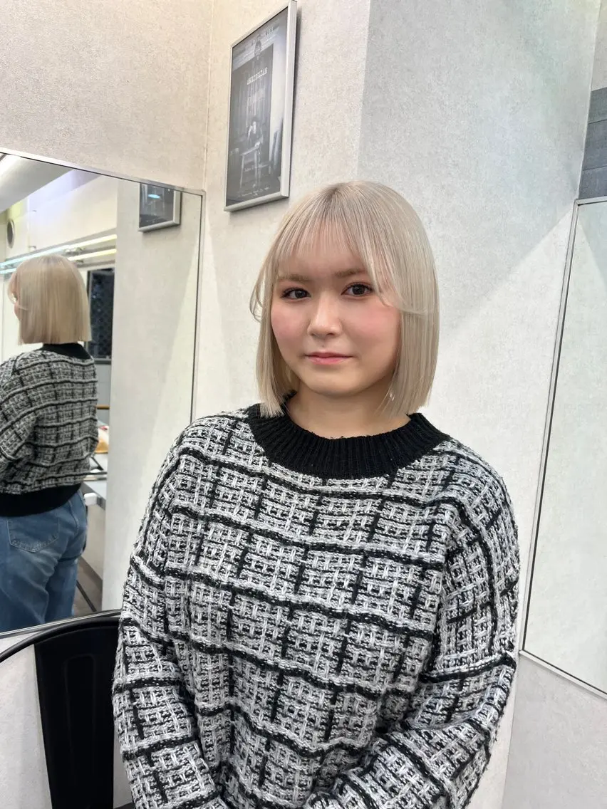 ミディアム ボブ 酒井 隆斗のヘアスタイル