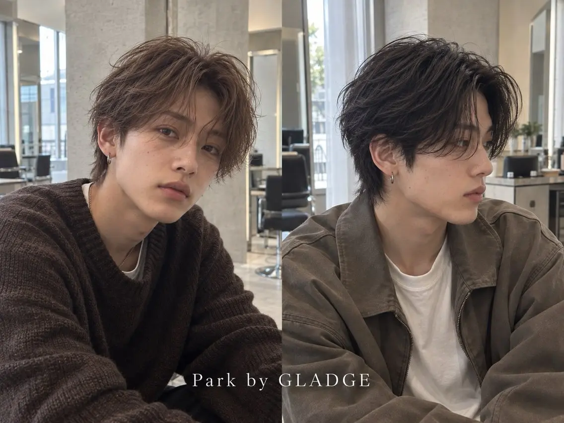 【池袋】✨メンズ限定✨デザインカット+ダメージレスパーマ✂️¥10380の写真