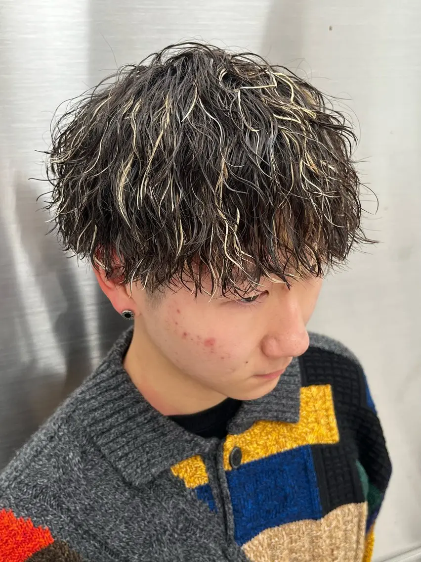パーマ メンズ メンズパーマ ツイストスパイラルパーマ スパイラルパーマ 🍐シャドウパーマ メンズ特化/守岡🍐のヘアスタイル