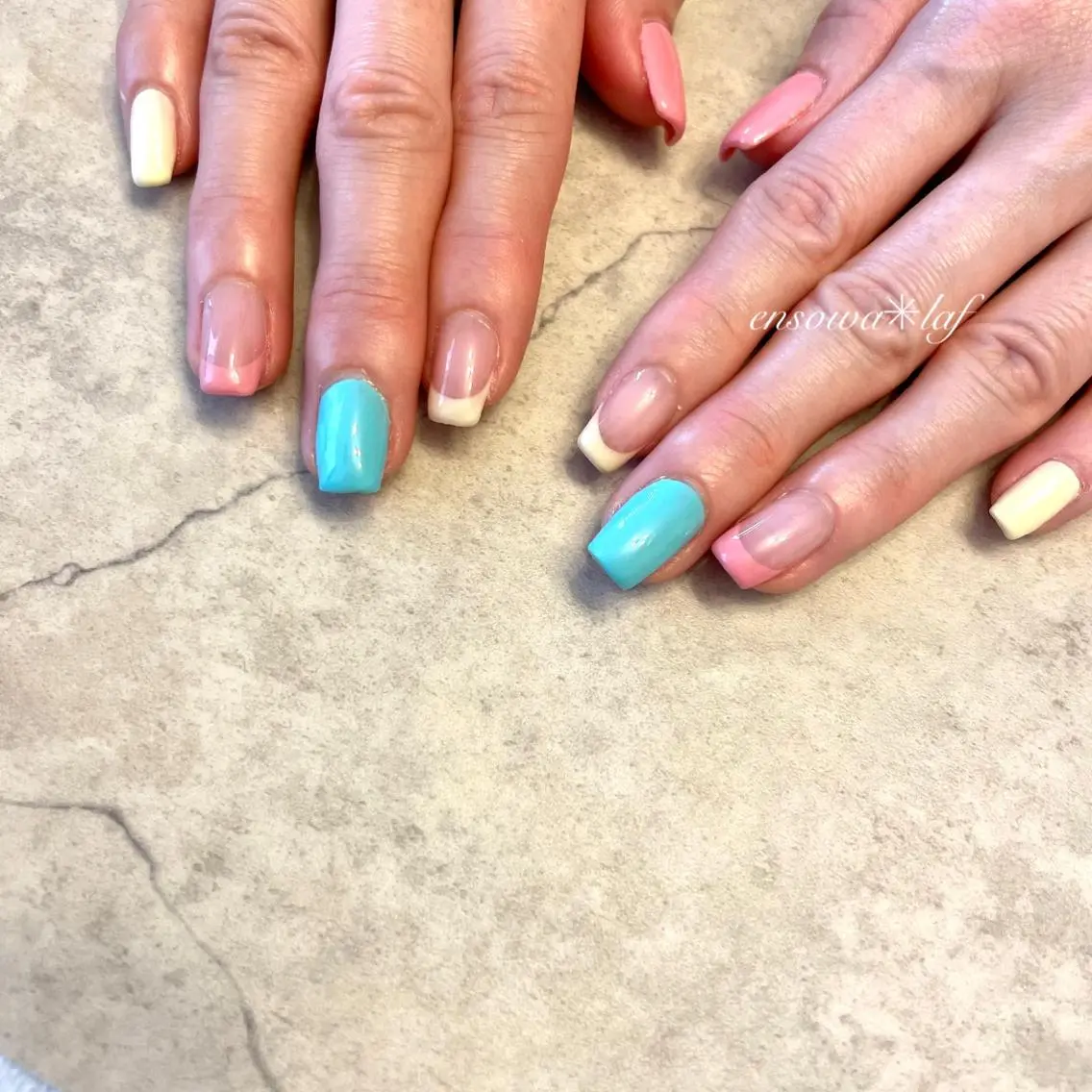 ネイル フレンチネイル ensowa✱laf NAILのネイルデザイン