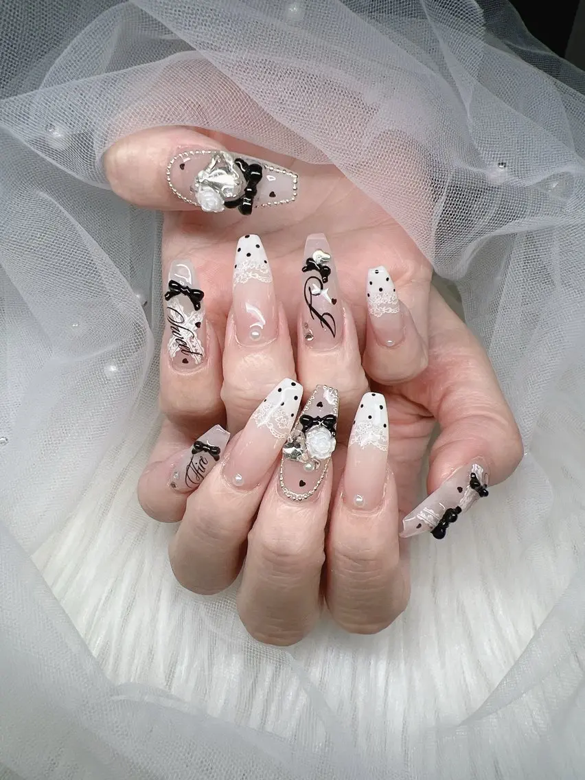 ネイル ハンドネイル Lee Nails チップ長さだし専門店のネイルデザイン