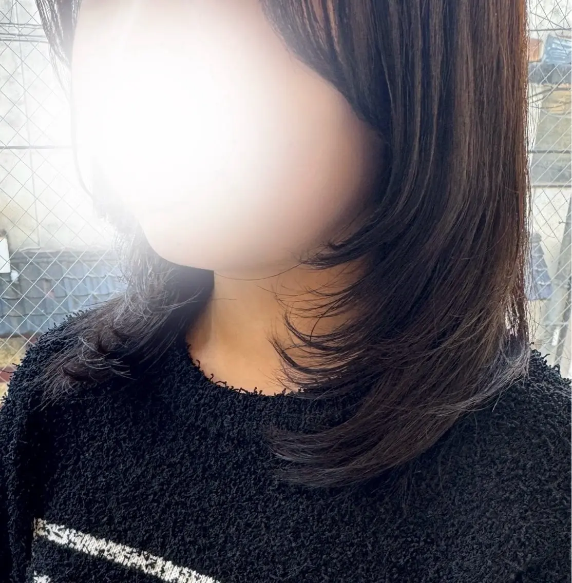 ミディアム カラー レイヤーカット カット ヘアカラー トリートメント 三浦 菜桜のヘアスタイル
