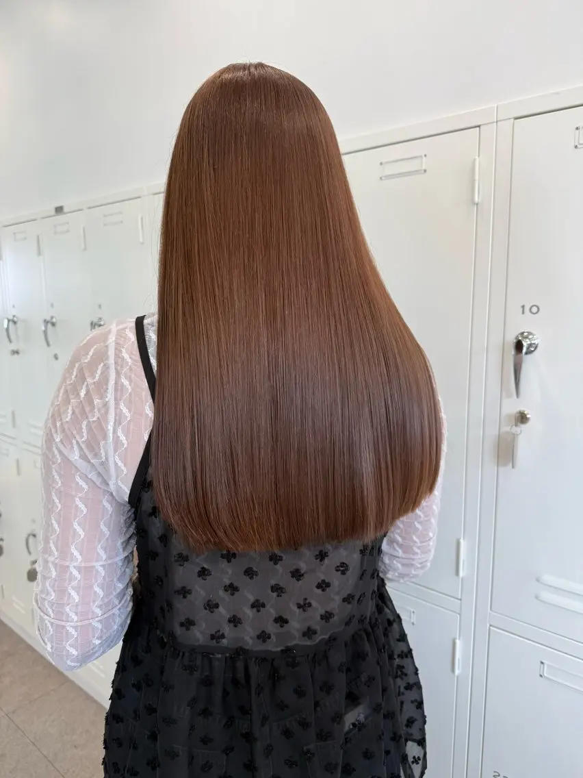ロング カラー ブラウンカラー カット ヘアカラー 原宿ブリーチカラー /三村克彦のヘアスタイル