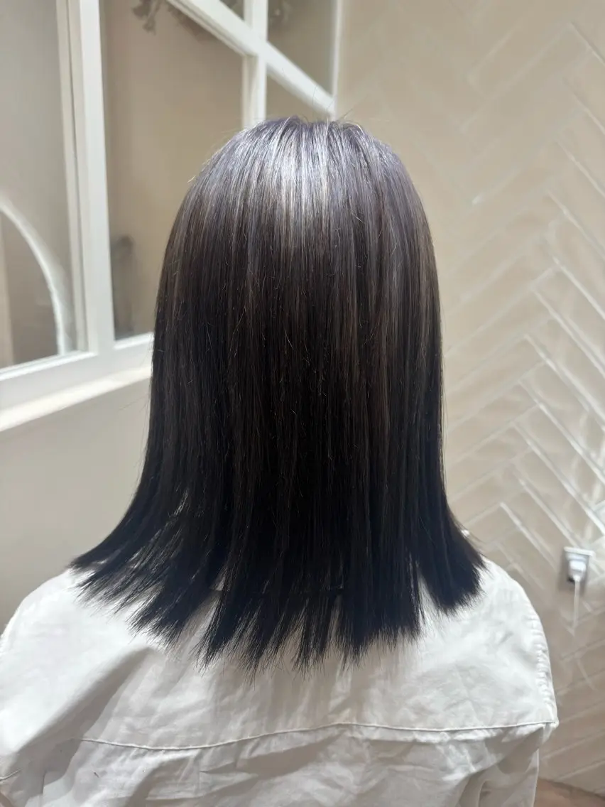 ミディアム カラー ヘアカラー トリートメント 河添 麗菜のヘアスタイル